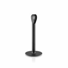 Carregar imagem no visualizador da galeria, Kitchen Roll Holder Black With Leather Strap