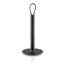 Carregar imagem no visualizador da galeria, Kitchen Roll Holder Black With Leather Strap