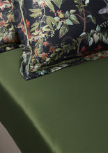 Load image into Gallery viewer, Menagerie of Extinct Animals Fitted Sheet Green