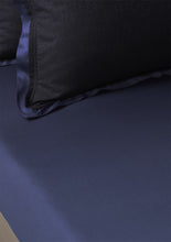 Load image into Gallery viewer, Calligraphy Bird Fitted Sheet Blue