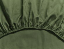 Load image into Gallery viewer, Menagerie of Extinct Animals Fitted Sheet Green