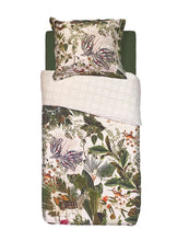 Load image into Gallery viewer, Menagerie of Extinct Animals Fitted Sheet Green