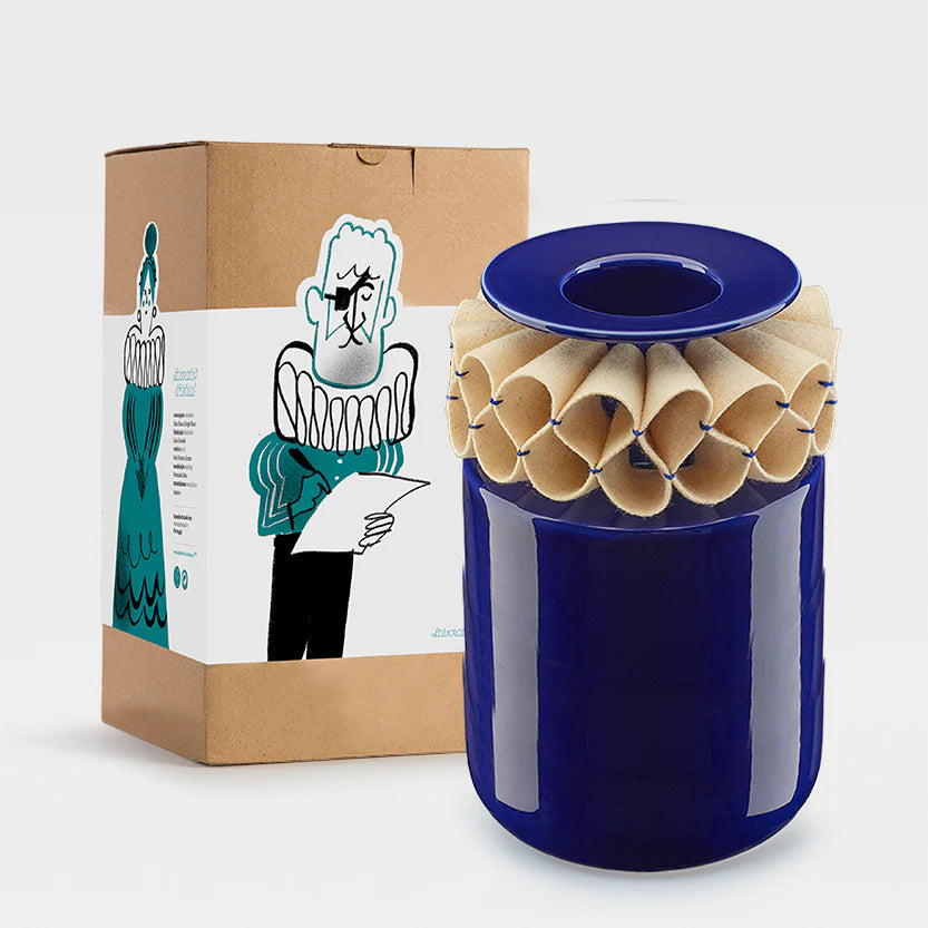 A Gola de Rufos - Large Cobalt Blue Vase