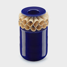 Carregar imagem no visualizador da galeria, A Gola de Rufos -  Large Cobalt Blue Vase