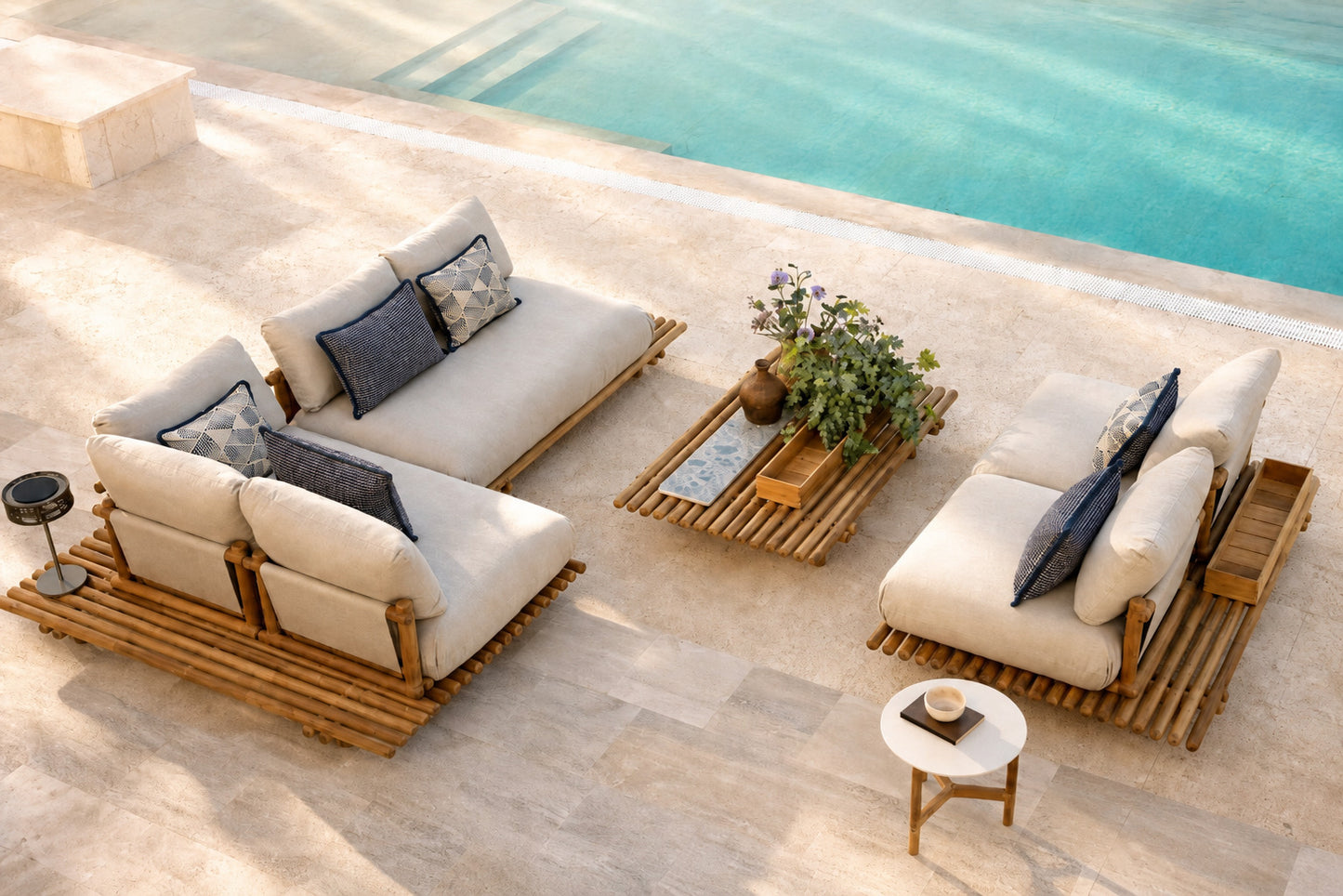 Delray Indigo Cushion