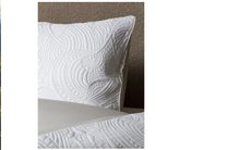 Load image into Gallery viewer, Embroidered Dodo Pavone Bed Pillows White