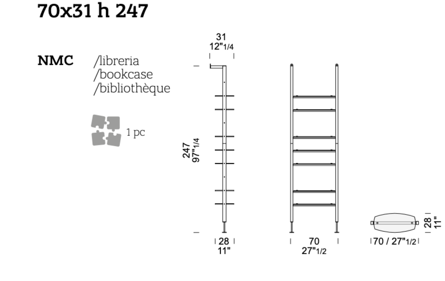 Bookcase Nima Small