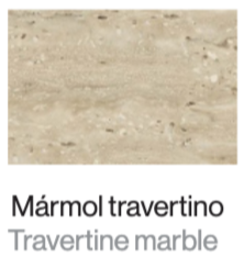 Slot Round Coffee Tables with Marble Ø100