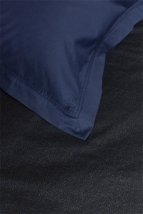 Calligraphy Bird Duvet Cover Set Blue