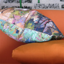 Load image into Gallery viewer, Foret Impressioniste cotton cushion