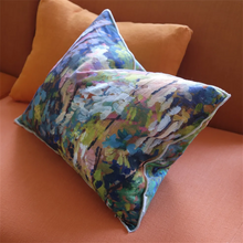 Load image into Gallery viewer, Foret Impressioniste cotton cushion