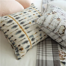 Load image into Gallery viewer, Shibori slate cotton cushion