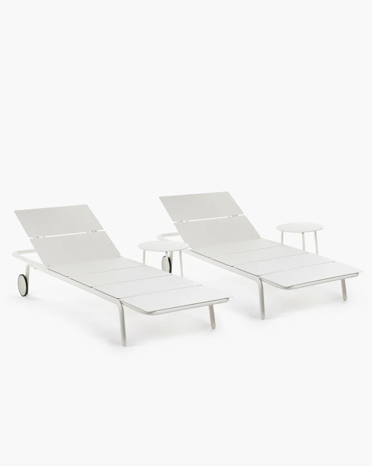 Sun lounger aluminium sand - August