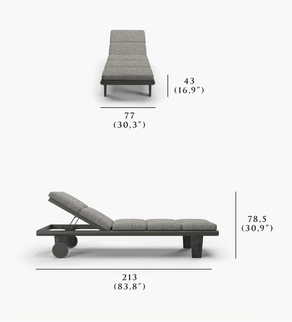 Sestri Sun Lounger (bisque)