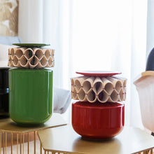 Load image into Gallery viewer, A Gola de Rufos - Small Red Vase