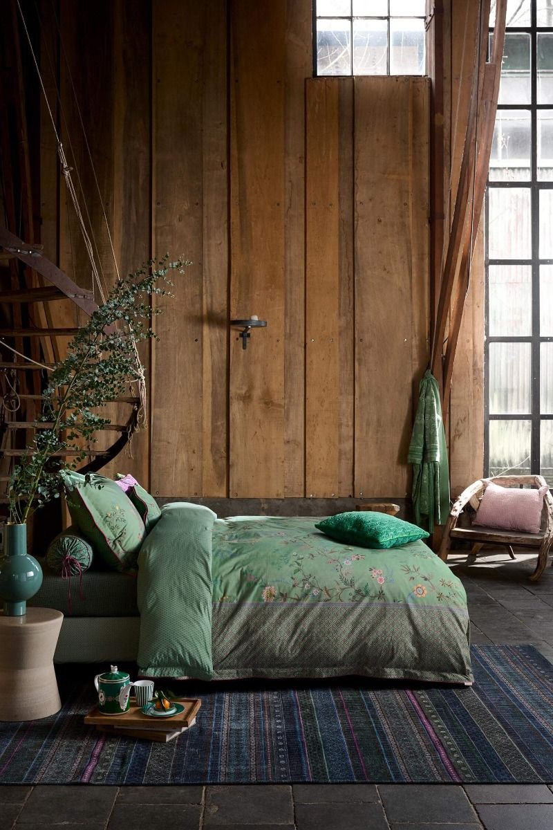 Bustani Green Duvet Cover