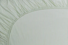 Carregar imagem no visualizador da galeria, Duo stripe - fitted sheets green