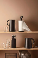 Carregar imagem no visualizador da galeria, Kitchen Roll Holder Black With Leather Strap