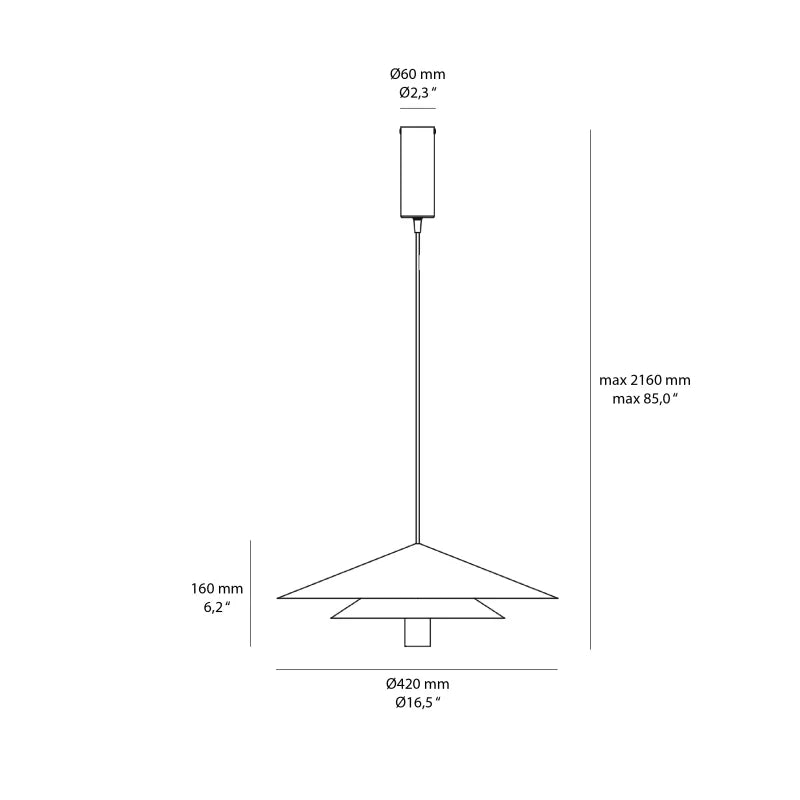 Asso suspension lamp