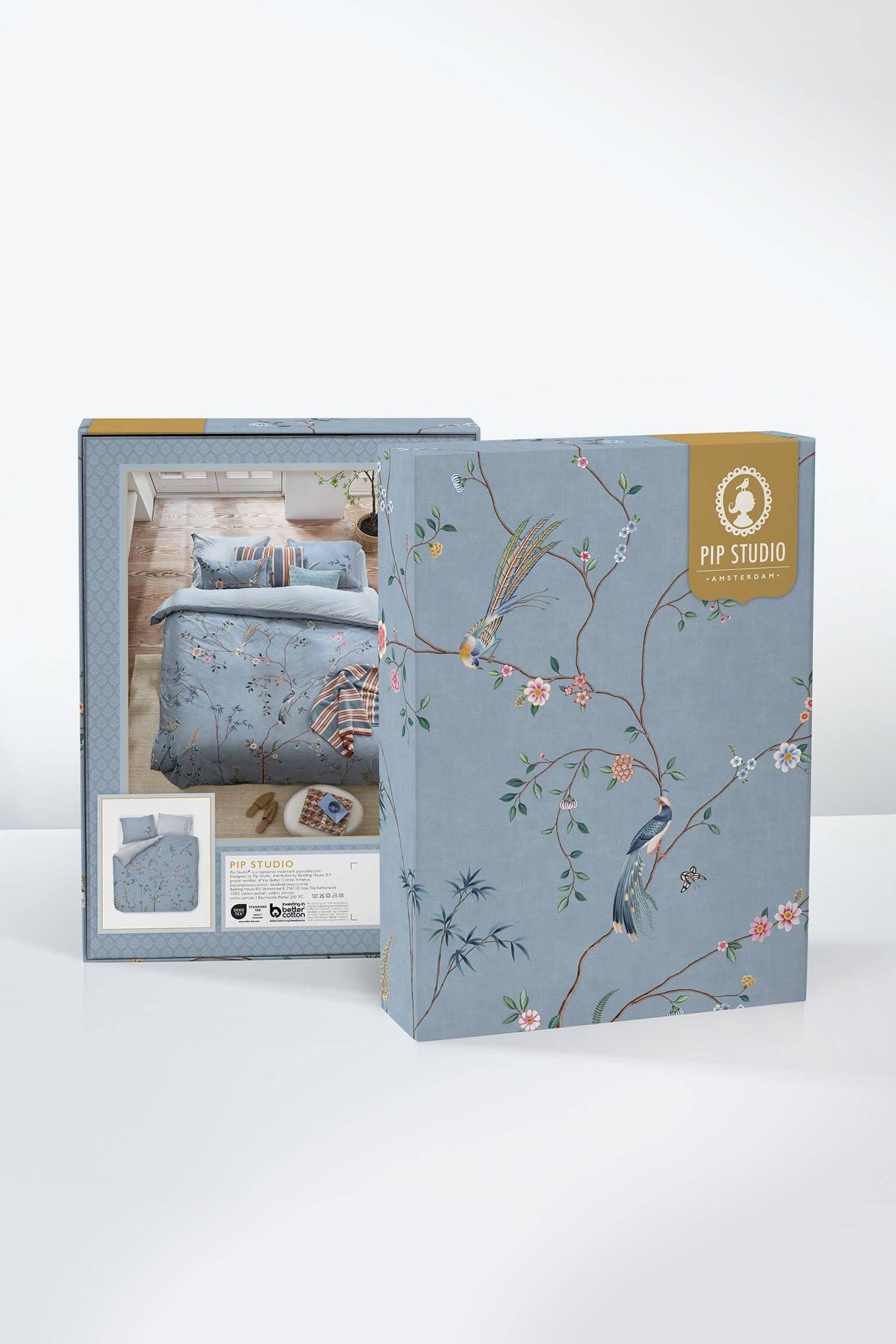 Bamboo Blossom Light Blue Duvet Cover