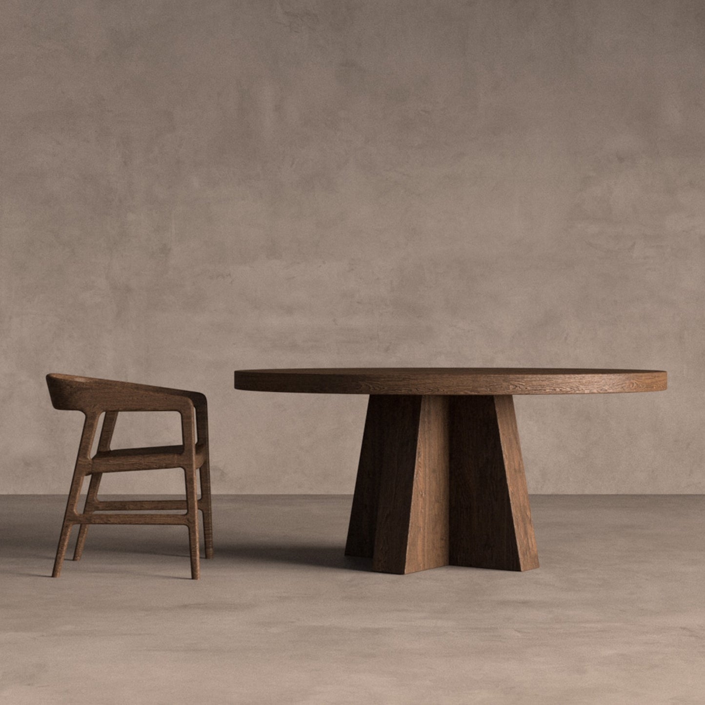 Brutalist dining table