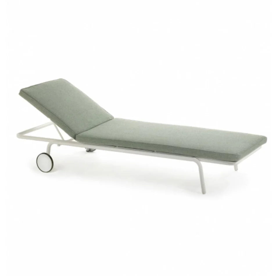 Cushion sun lounger green - August