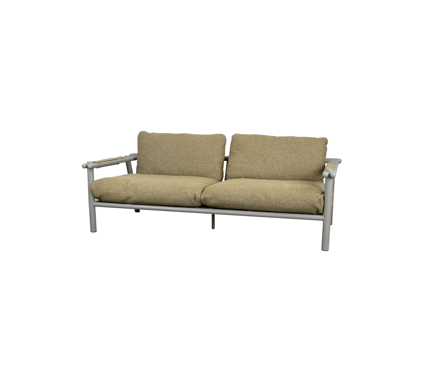 Sticks 2 seater sofa - aluminium