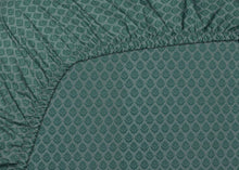Carregar imagem no visualizador da galeria, Thousand leaves - fitted sheets blue grey