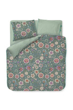 Load image into Gallery viewer, Viva las Flores Duvet Cover Green