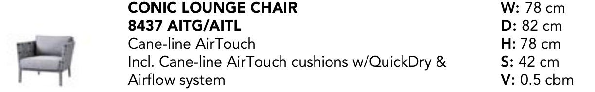 Conic lounge chair