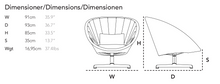Carregar imagem no visualizador da galeria, Peacock swivel lounge chair