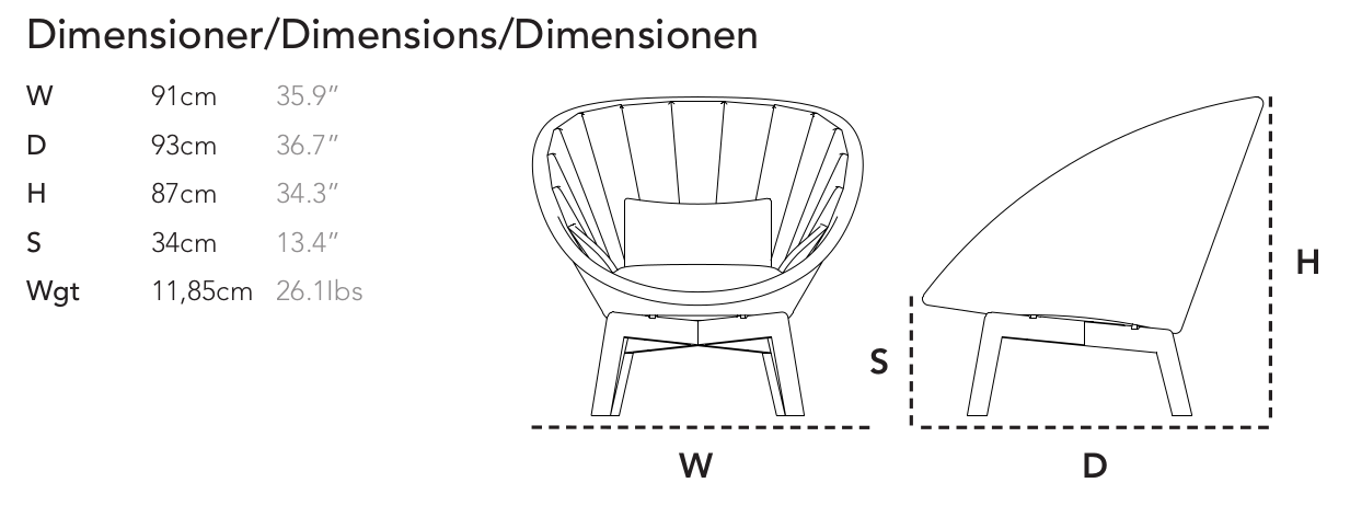 Peacock lounge chair