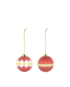 Delight  Set of 2 Christmas Bauble I