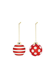 Load image into Gallery viewer, Delight  Set of 2 Christmas Bauble
