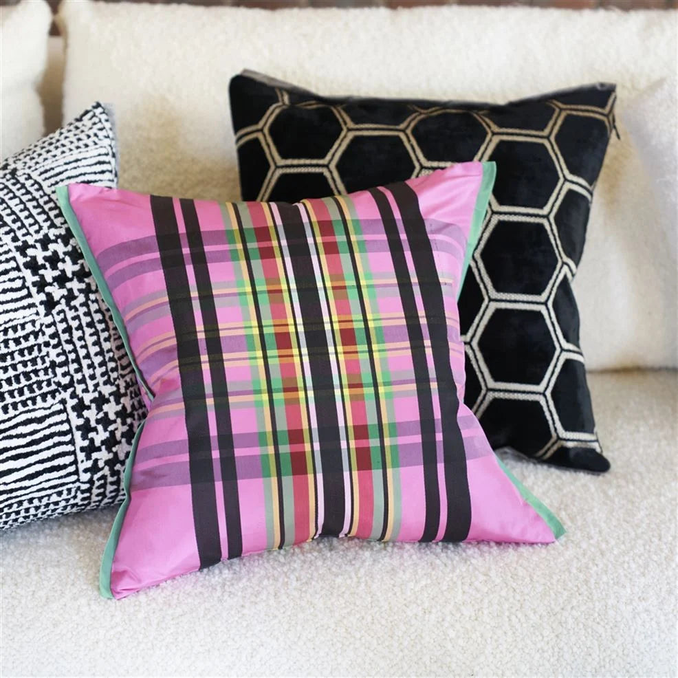 Manipur Noir Velvet Decorative Pillow