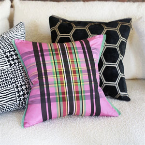 Manipur Noir Velvet Decorative Pillow