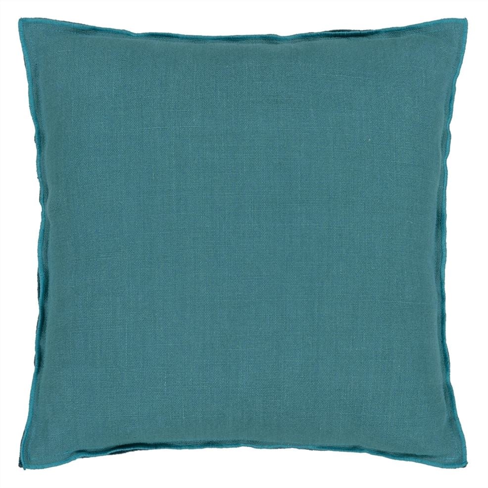 Brera Lino Indian Ocean & Teal Linen Cushion
