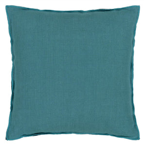 Brera Lino Indian Ocean & Teal Linen Cushion