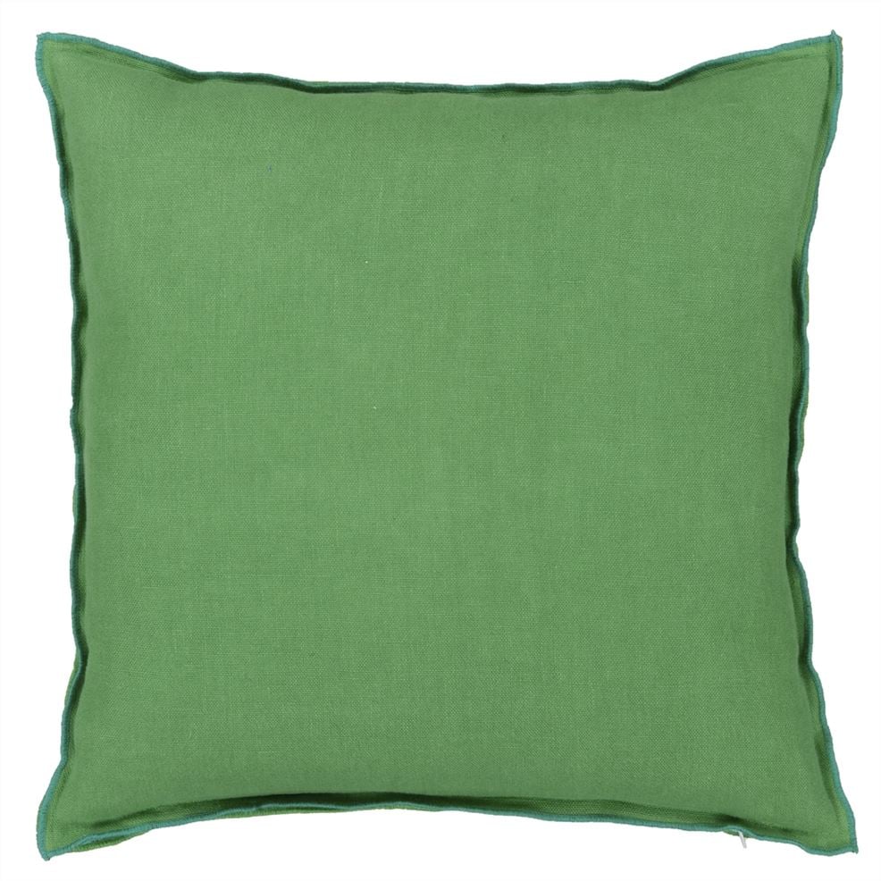 Brera Lino Emerald & Capri Linen Cushion