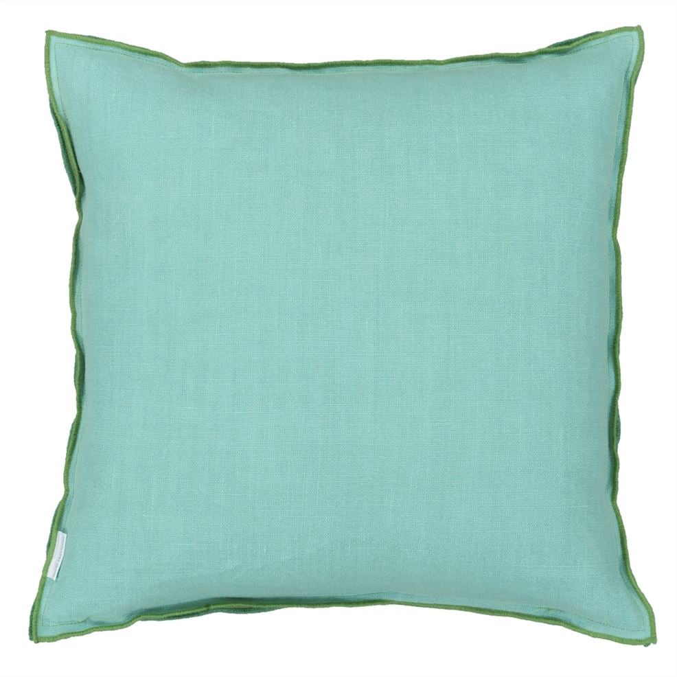 Brera Lino Emerald & Capri Linen Cushion