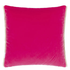 Varese Scarlet & Bright Fuchsia Velvet Cushion