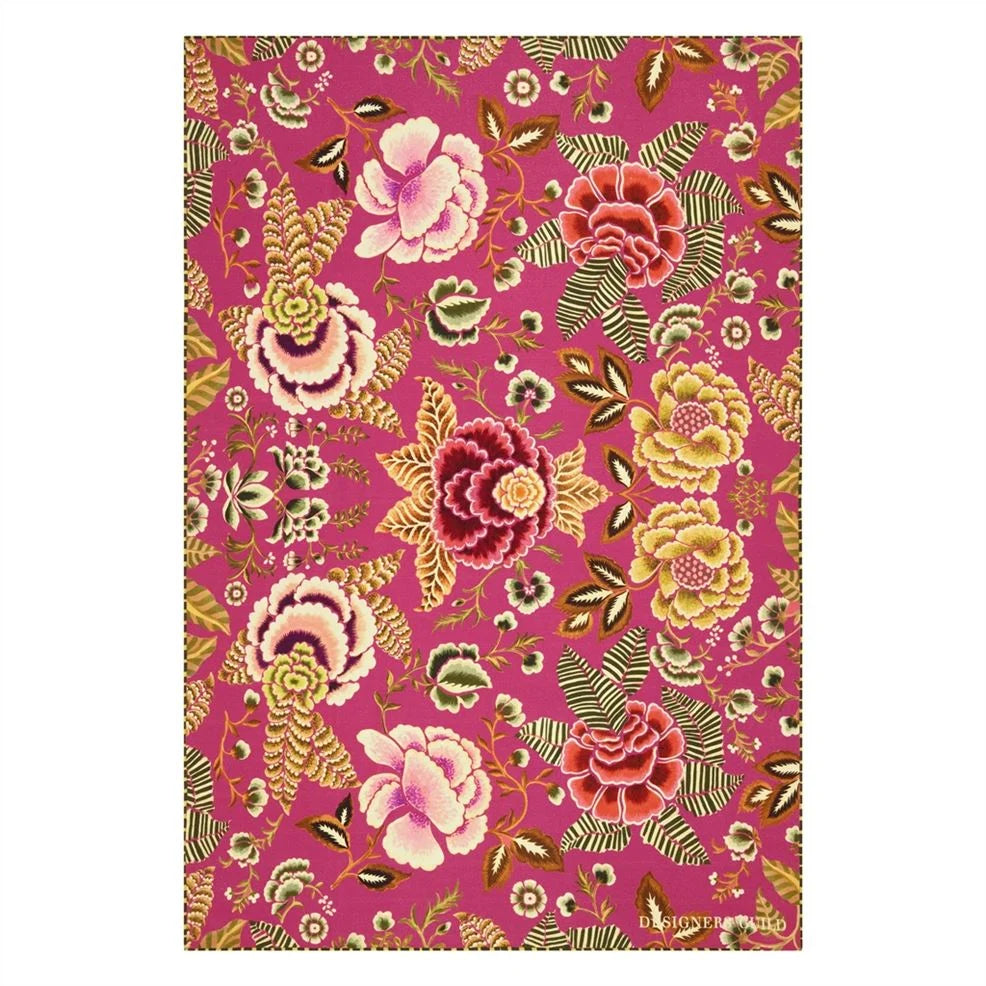 Rose De Damas Cerise Throw