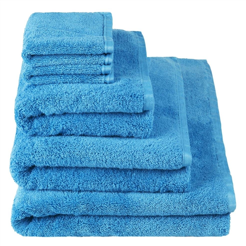 Loweswater Cobalt Organic Cotton Towels