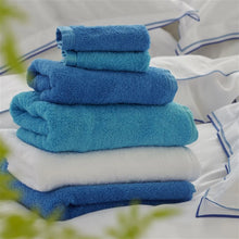 Load image into Gallery viewer, Loweswater Cobalt Organic Cotton Towels
