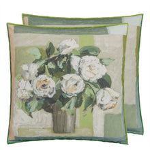 Load image into Gallery viewer, Celadon Vase Celadon Cotton Cushion
