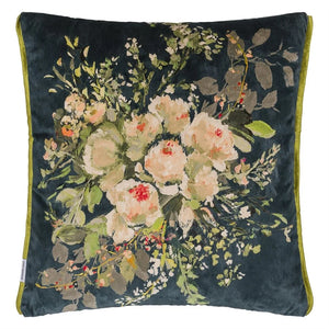 Margaretta Velours Noir Decorative Pillow