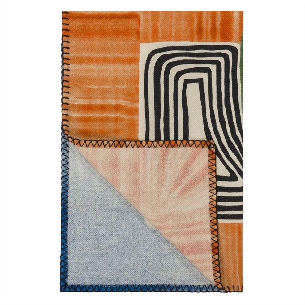 En Allant Aux Baux Cypres Merino Wool Throw