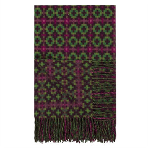 Pembroke Magenta Merino Wool Throw