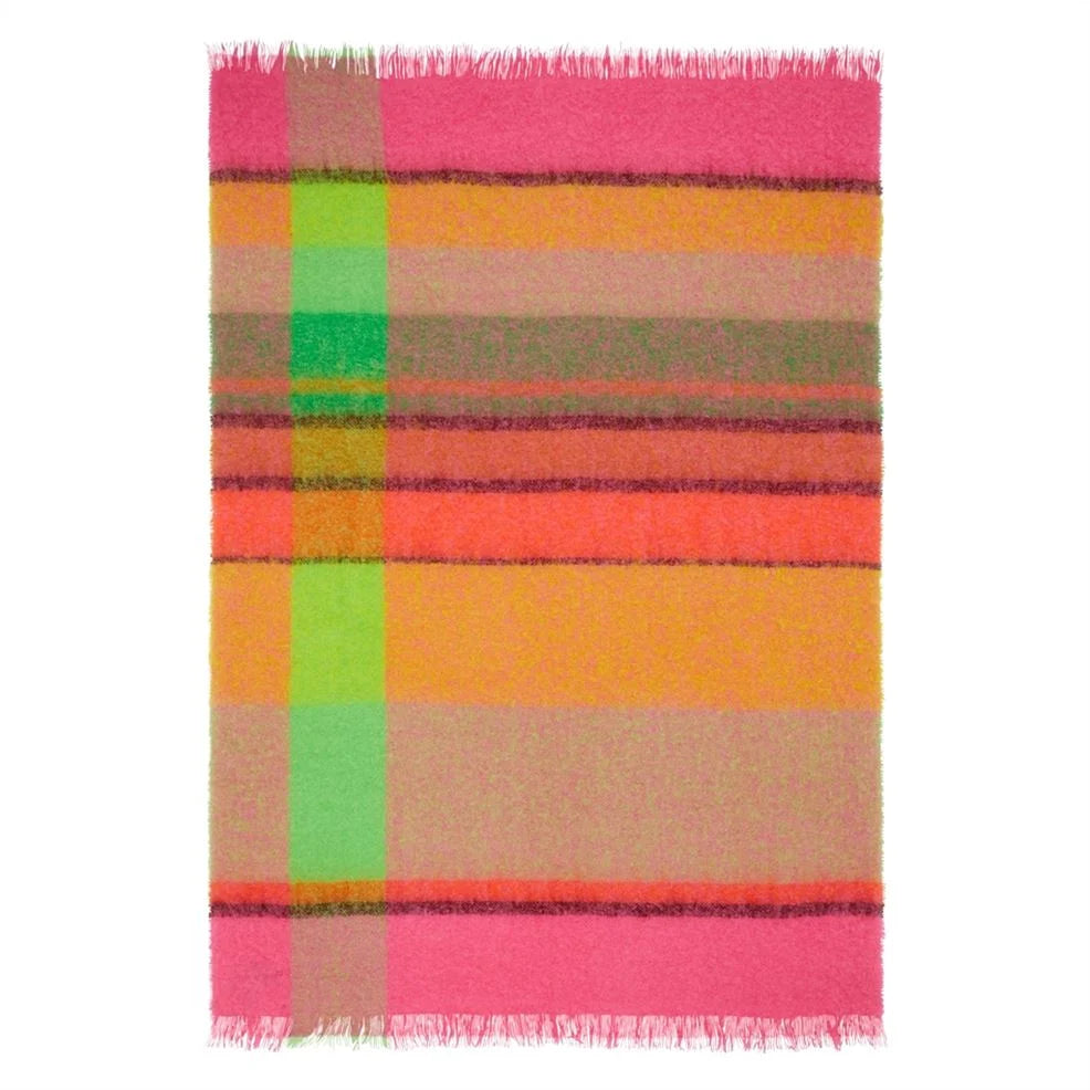 Mikome Fuchsia Mohair Throw