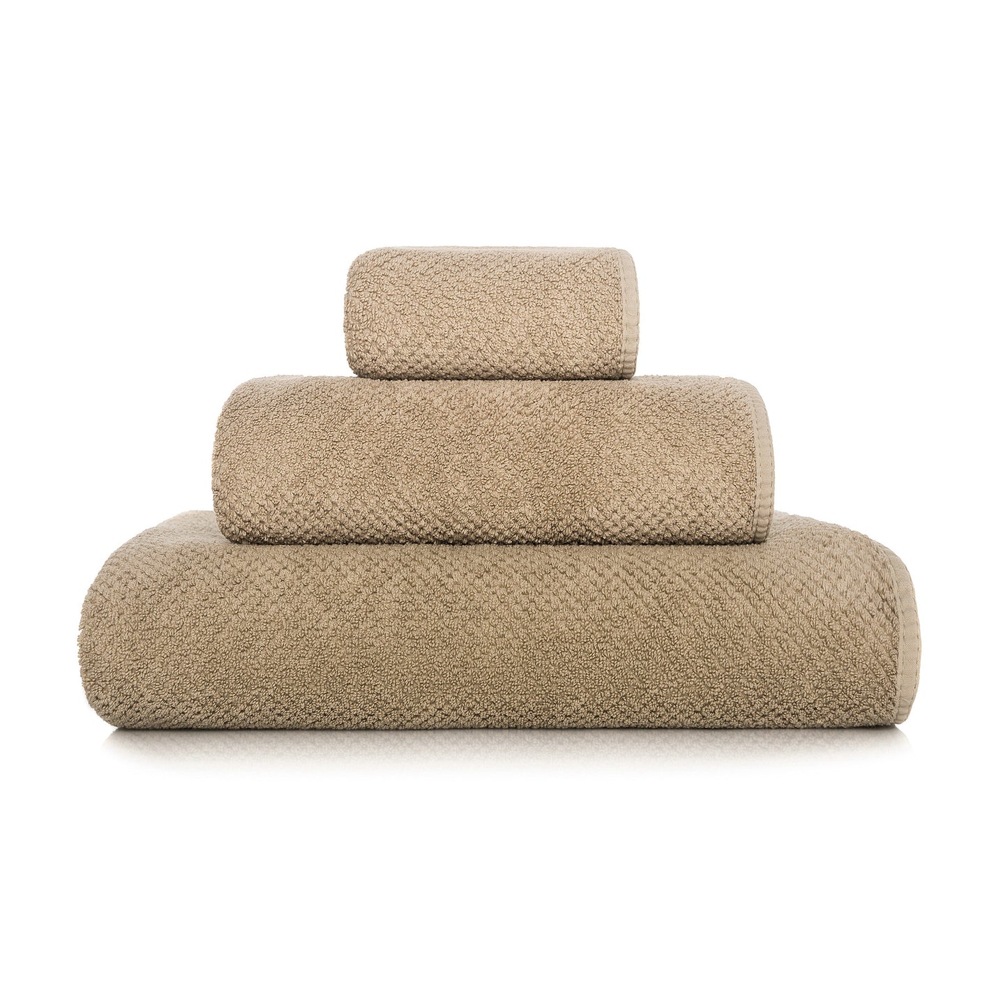Bee Waffle Towels - stone